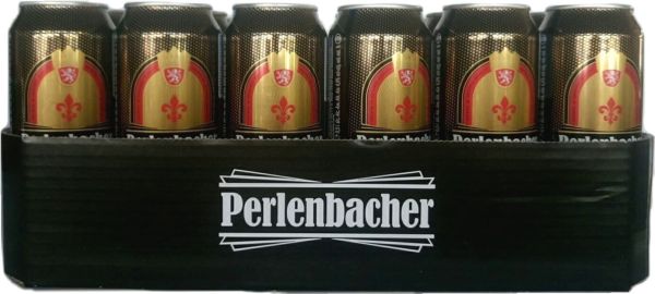 Упаковка пива Perlenbacher Schwarzbier темне фільтроване 4.9% 0.5 л x 24 шт