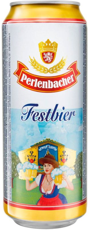 Пиво Perlenbacher Festbier світле відфільтроване 5.5% 0.5 л