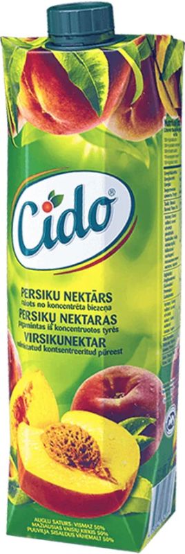 Сок CIDO Персиковый нектар 50% 1 л