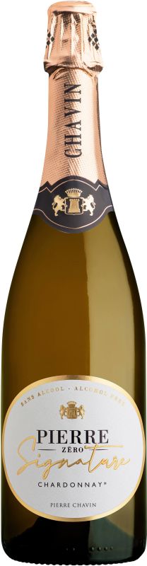 Вино игристое Domaines Pierre Chavin Pierre Zéro Signature Chardonnay Sparkling белое полусухое 0.75 безалкогольное