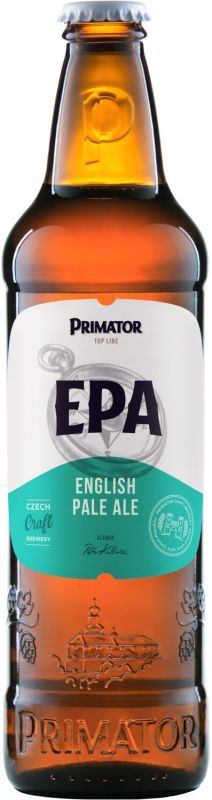 Упаковка пива Primator English Pale Ale темное фильтрованное 5% 0.5 л x 20 шт