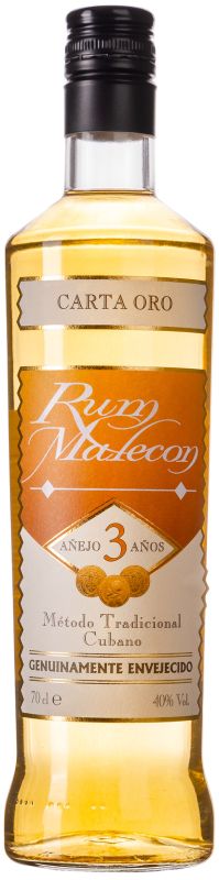 Ром Malecon Carta Oro 3 YO 0.7 л 40%