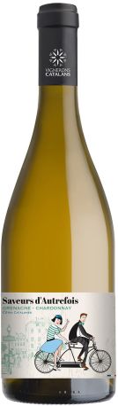 Вино Saveurs d'Autrefois Chardonnay Grenache Cotes Catalanes IGP белое сухое 0.75 л 12.5% фото 1