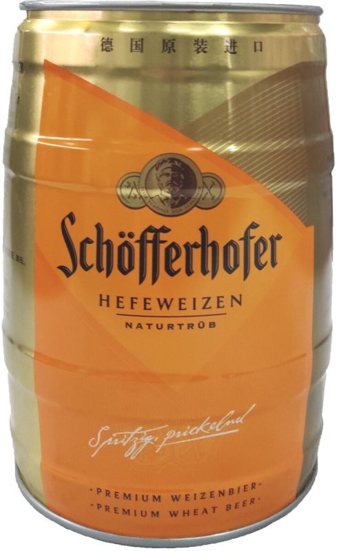 Пиво Schofferhofer светлое нефильтрованное 5% 5 л