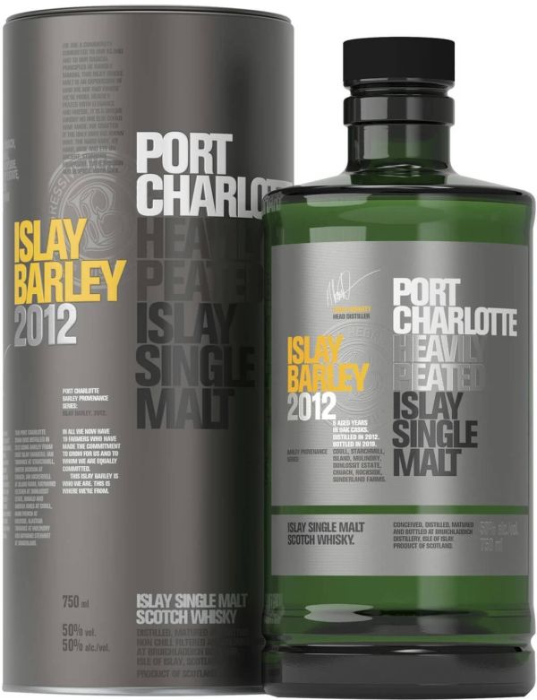 Вискі Bruichladdich "Port Charlotte Islay Barley" (50%) 0,7 л {шк3}