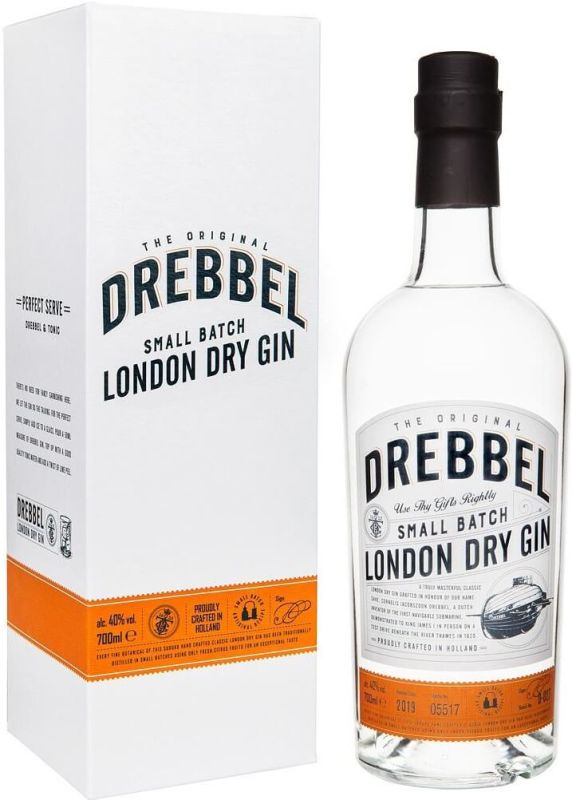 Джин "Drebbel" London Dry Gin 40%, 0,7 л