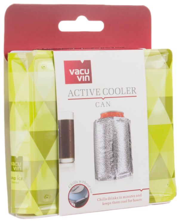 Охладитель для банки пива Vacu Vin Active Cooler Wine Diamond Green
