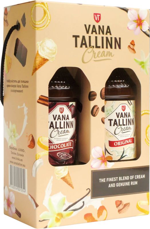 Набор ликер Vana Tallinn Original 0.5 л 16% + Vana Tallinn Chocolate 0.5 л 16%