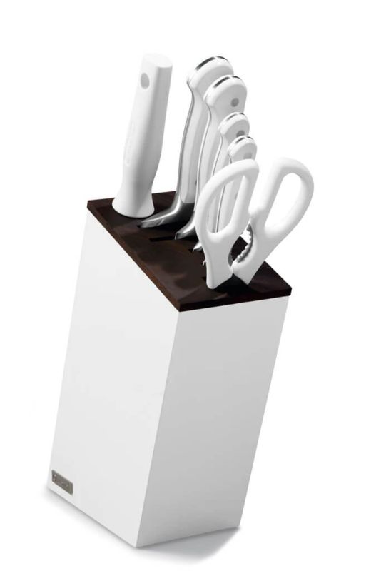 Блок с ножами Wuesthof Classic White (6 шт), 7 пр в картонной упаковке